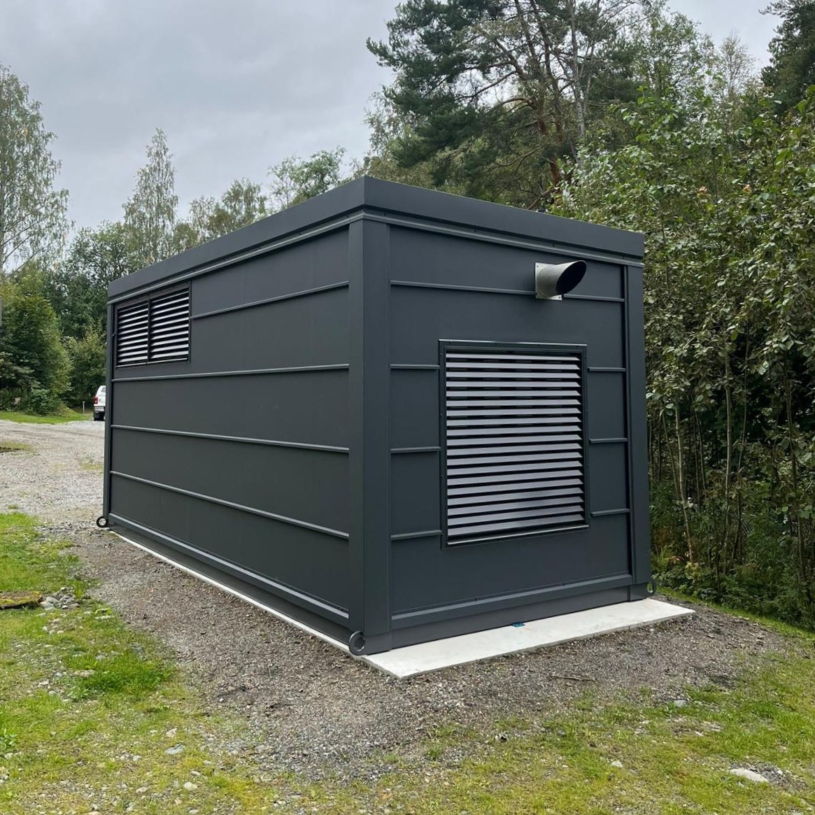 Varavoimakontti vesihuoltoyhti&ouml;lle vesilaitokselle ja pumppaamoon