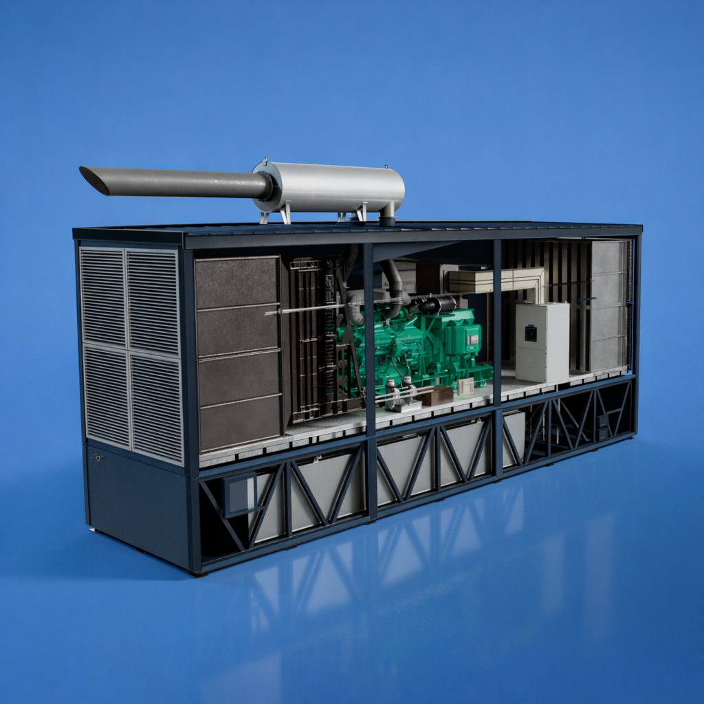 Backup power generator for datacenters